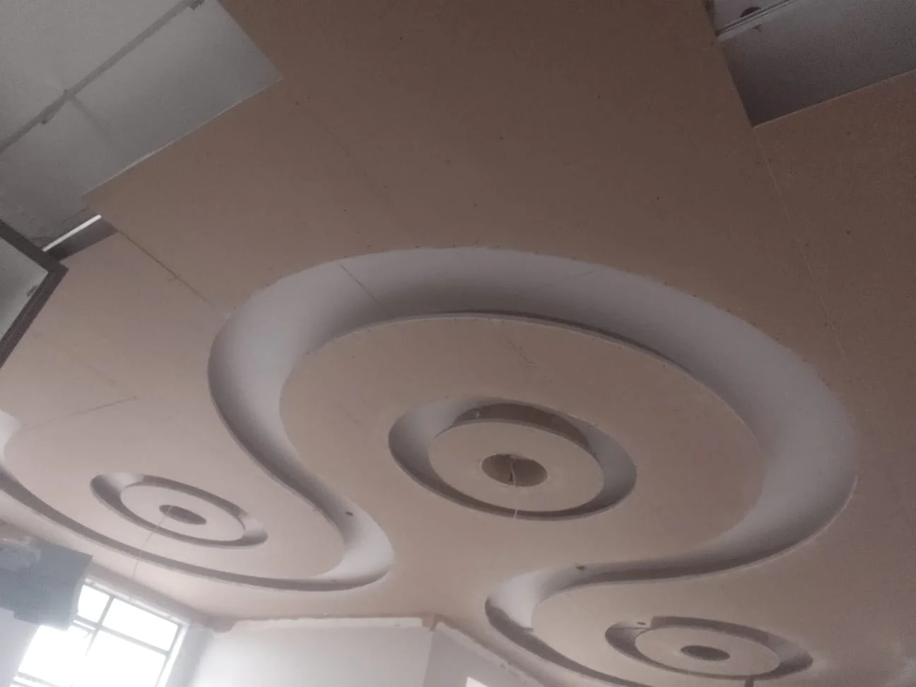Curved ceiling construction by Z J Ceiling and Kitchen Masters